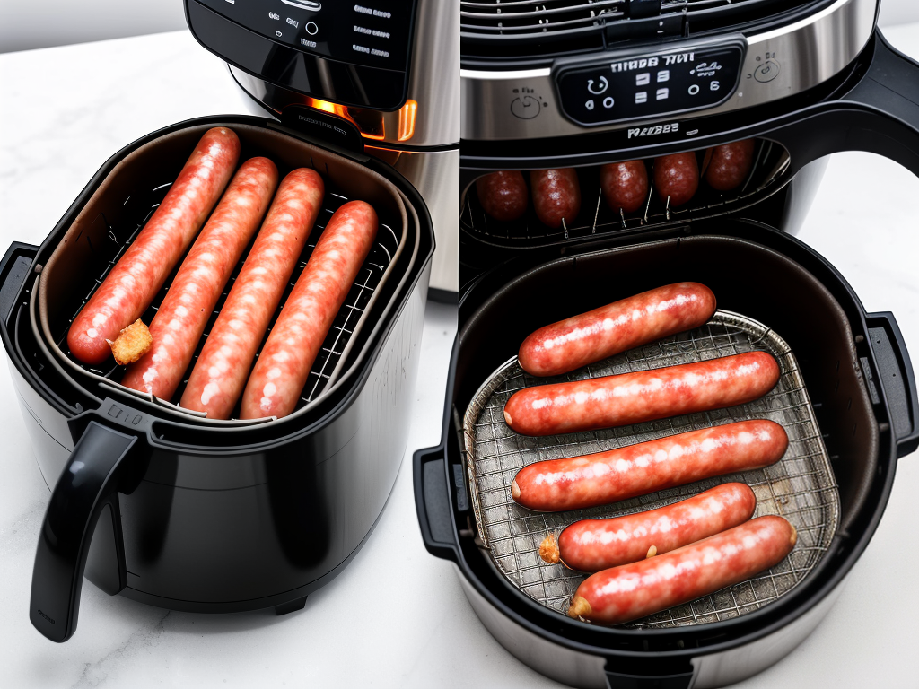 how to cook frozen sausage in air fryer