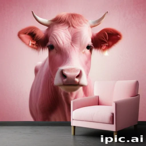 pink cow wallpaper