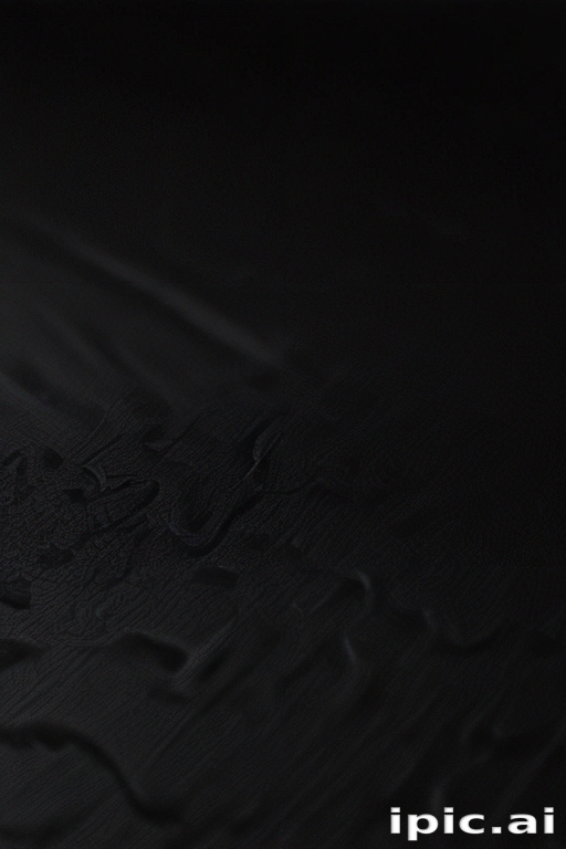 Abstract Black Texture Displaying Subtle Patterns and Depth in Shadows