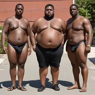 big black fat men