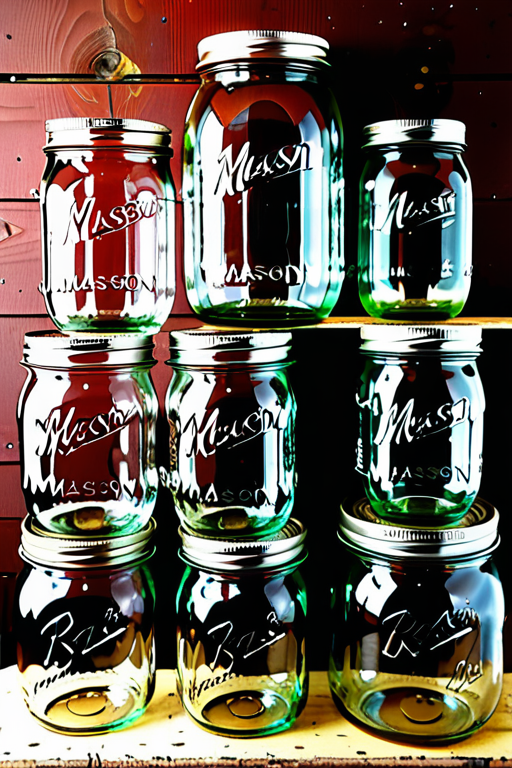 various sizes of mason jars