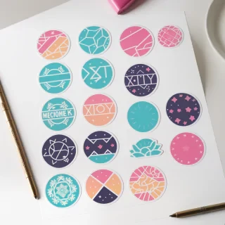 aesthetic stickers printable