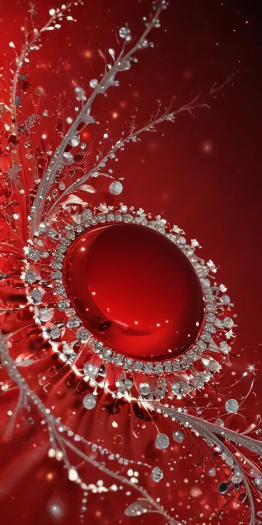 sparkly red background