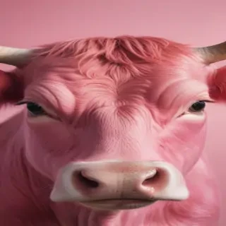pink cow wallpaper
