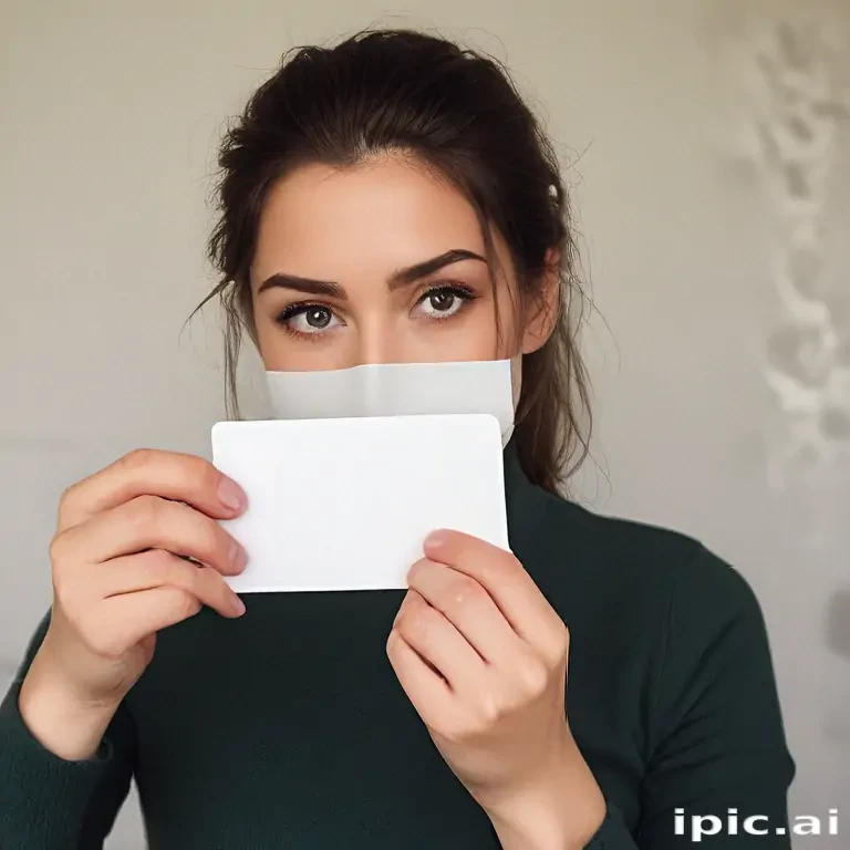 holding card
