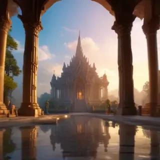 temple background