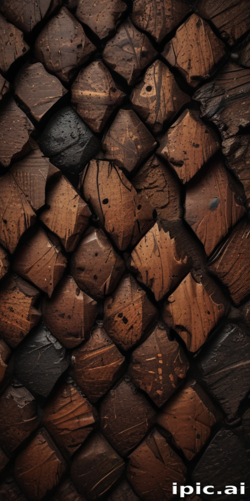Tile Brown Lexury Pattern Intricate Textured Patterns of Dark Brown Tiles with a Unique Design