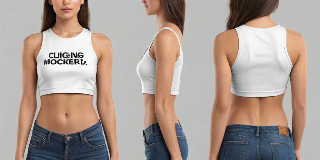 crop top mock up