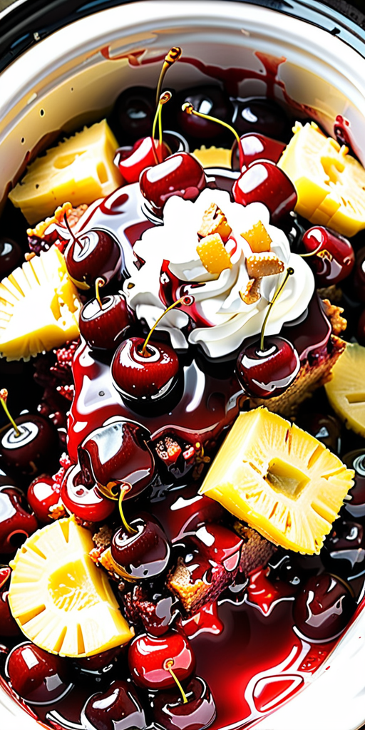 crock pot dump cake cherry pineapple