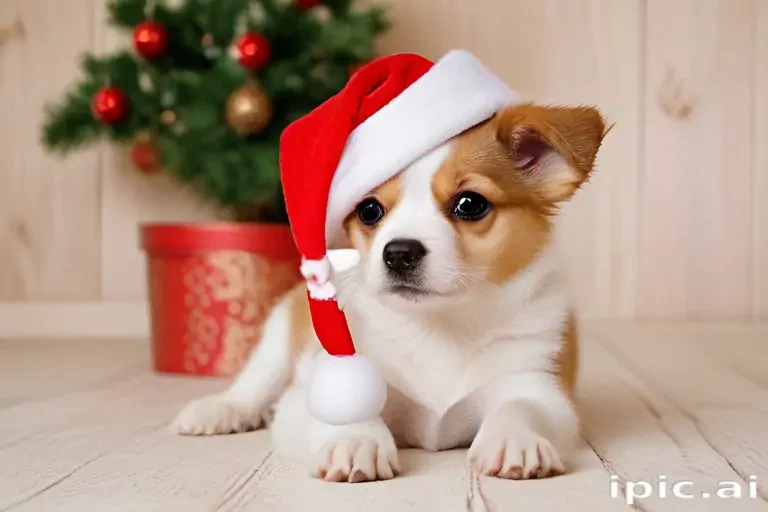 christmas dog wallpaper cute