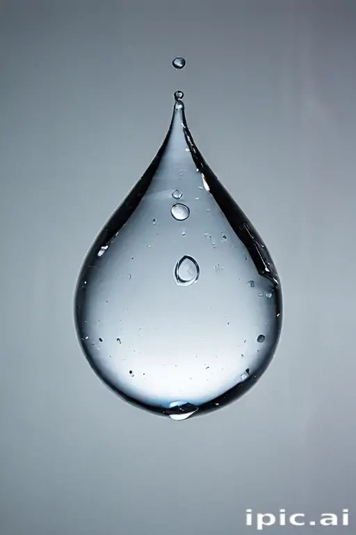 transparent water drop