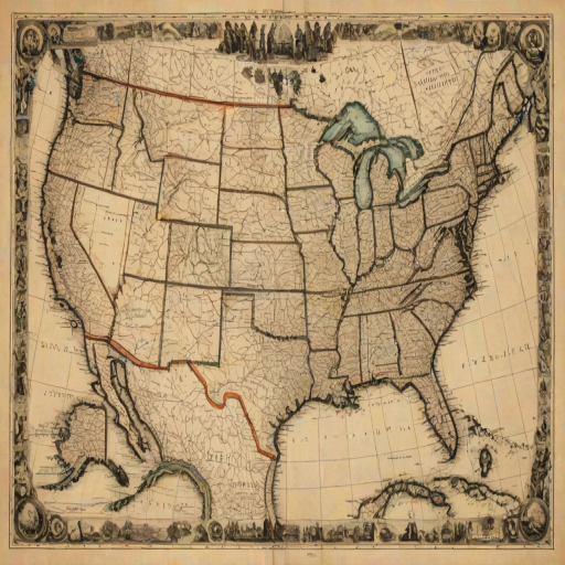 map of the united states of america