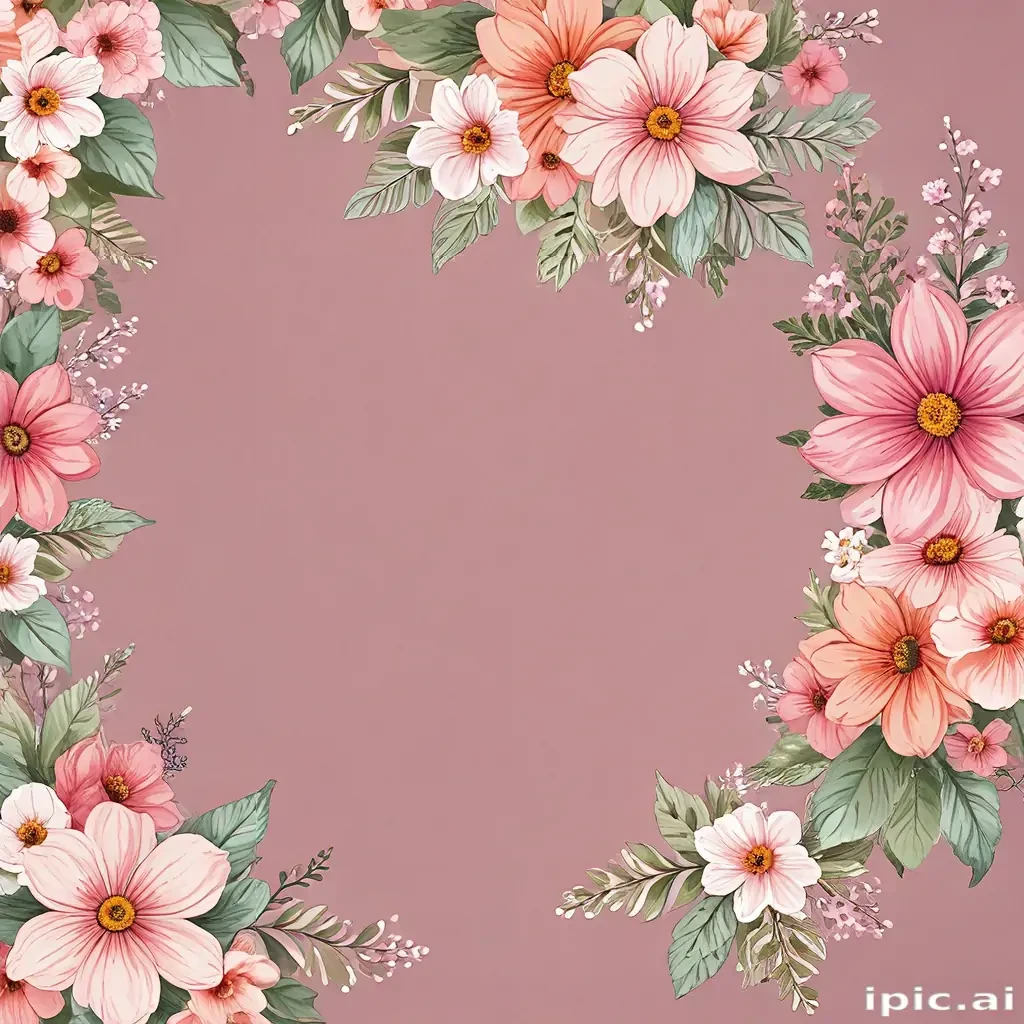 clipart borders flowers