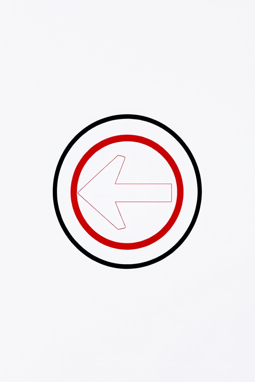 Create a high-resolution image of a right arrow symbol enclosed in a circular border, using a DSLR camera with a 50mm lens, aperture set to f/2.8, ISO 100, and a soft-focus background to enhance clarity and contrast.