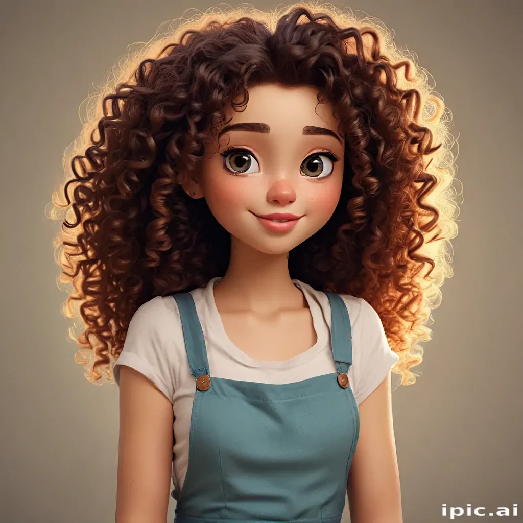 cartoon characters with curly hair