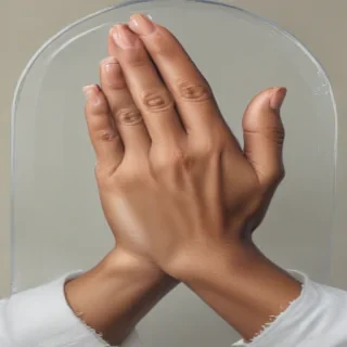 praying hands transparent