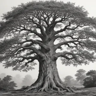 tree drawing png