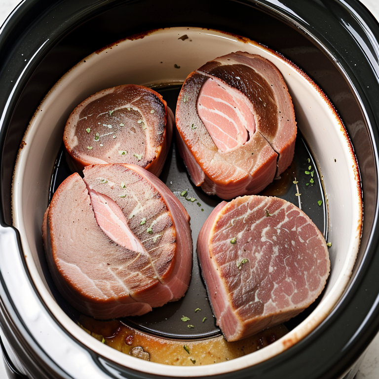ham steaks in the crockpot