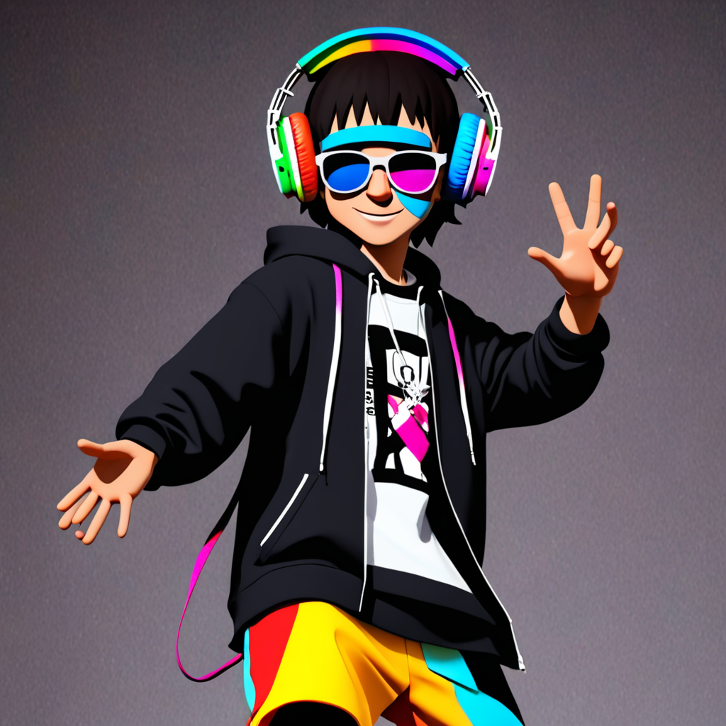 new animation character that loves music who is a raver