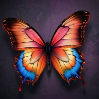 neon butterfly wallpaper