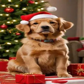 christmas wallpaper dogs