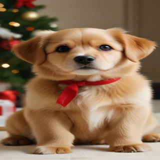 wallpaper christmas dog