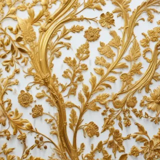 white background gold