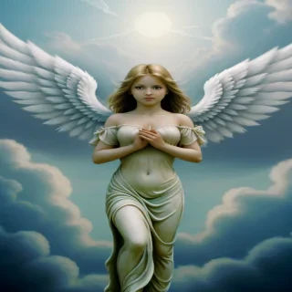 angel with wings wallpaper