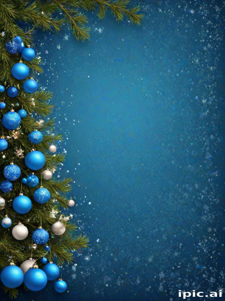 blue christmas bg