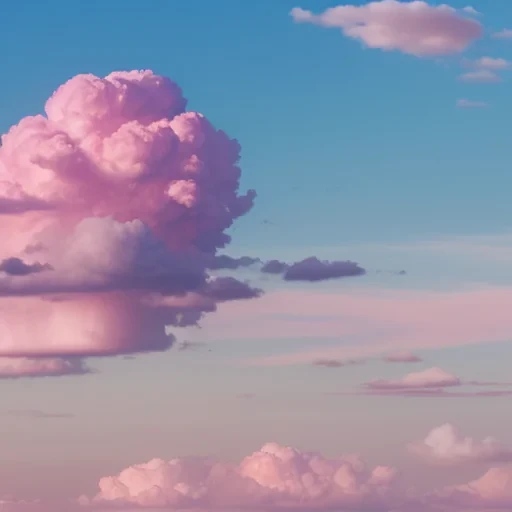 pink cloud aesthetic