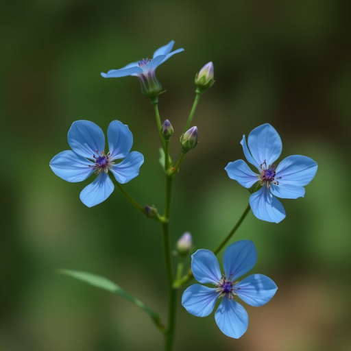 blue flowers png