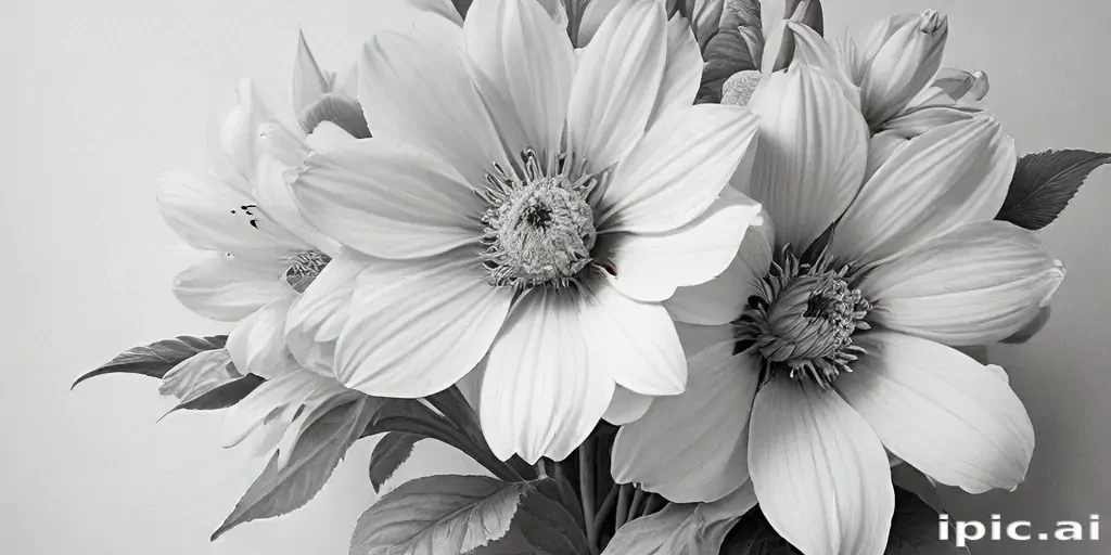 pencil drawings of flowers