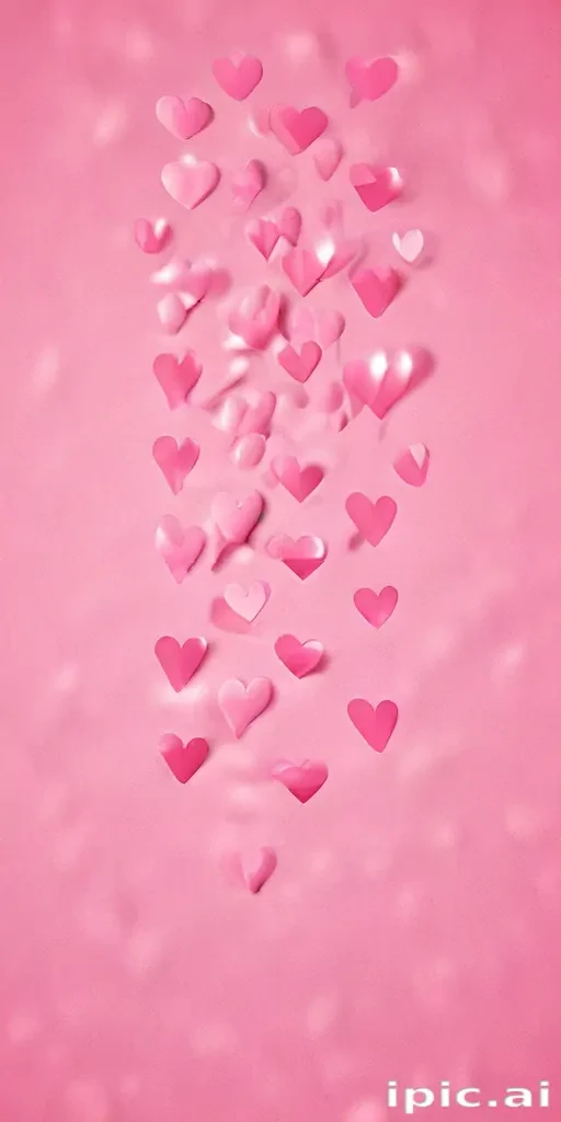 pink hearts background