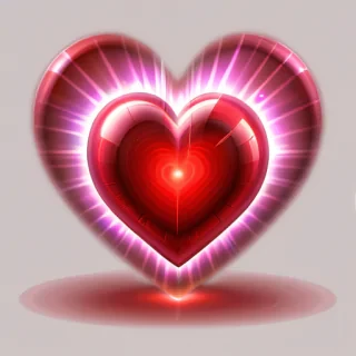 glowing heart png