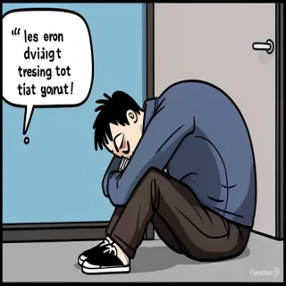 cartoon images of depression