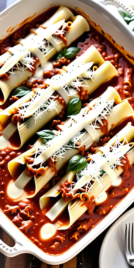 no boil manicotti with string cheese