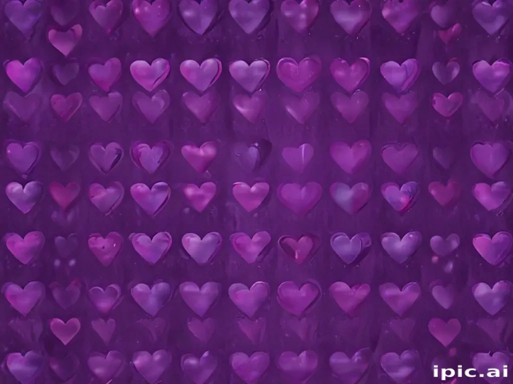 purple heart pattern wallpaper