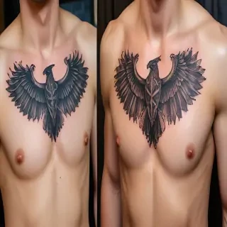 male rib tattoos