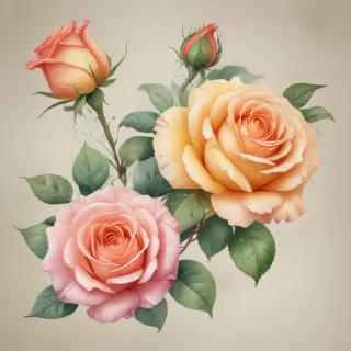 watercolor roses png