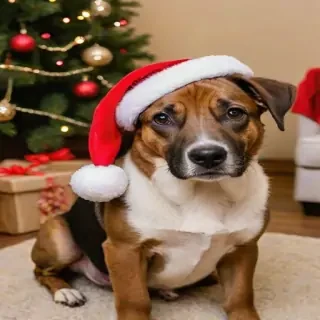 dog christmas photos