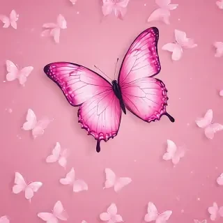 cute pink butterfly wallpaper