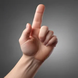 finger pointing png