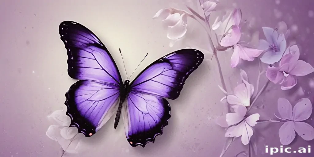 purple butterflies wallpaper