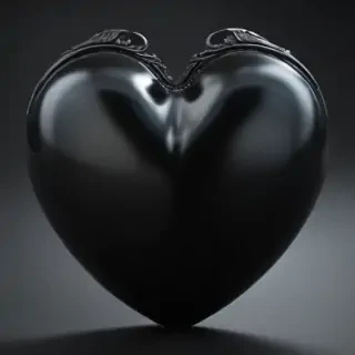black heart transparent