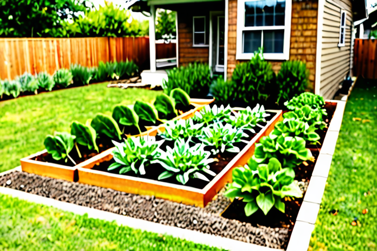 front yard vegetable garden