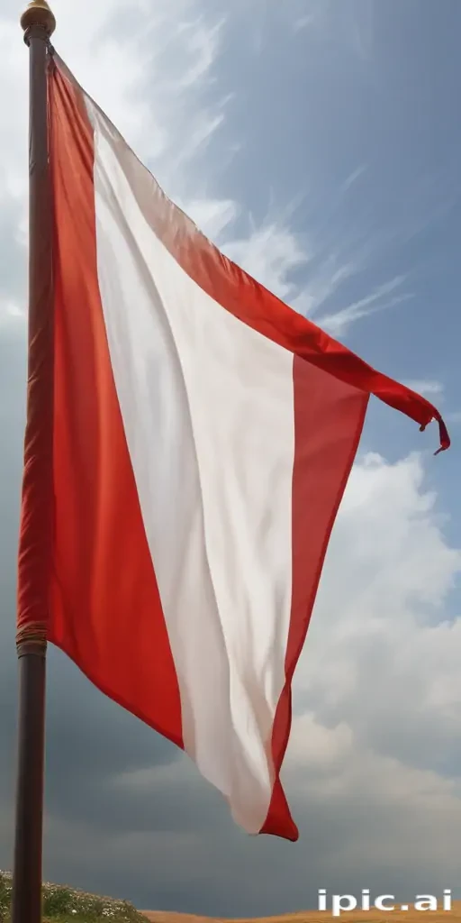 red and white flag