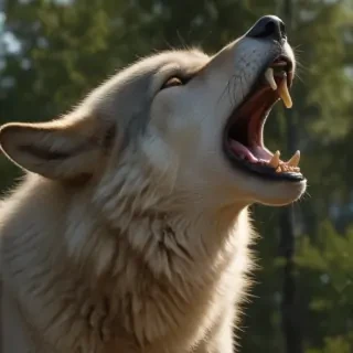 wolf howling png