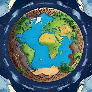 cartoon picture of planet earth