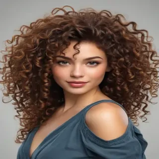 curly hair png