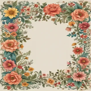floral borders clipart